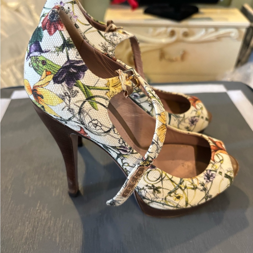 Gucci Multicolor Floral Women's Heels